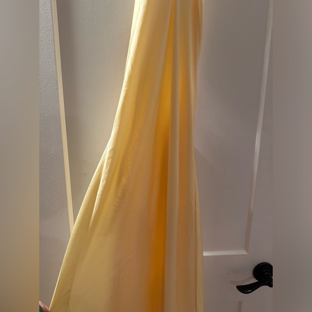 SHOW ME YOUR MUMU - Jasmine Halter Maxi Dress Pale Yellow size XS - Picture 7 of 8